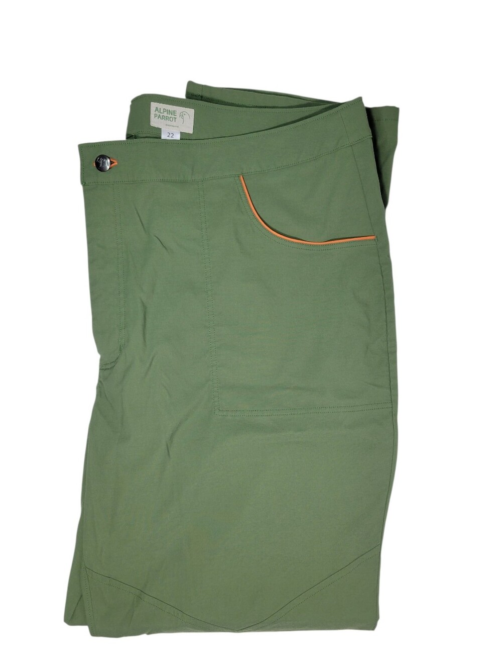 Alpine Parrot green Ponderosa Pants Mountain Fit hiking pants Size 22